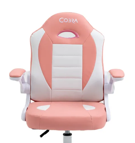 Fotel COBRA Junior Pro Różowo-biały