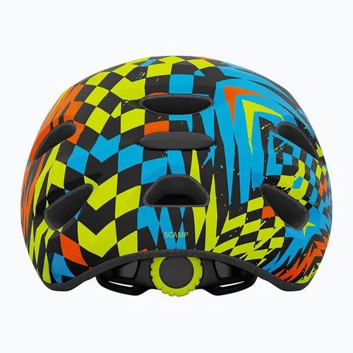 Kask rowerowy dziecięcy Giro Scamp Integrated Mips Jr matte black/check fade
