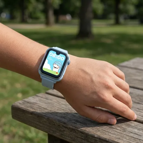 Smartwatch Kiano Watch Alpha Kid Funkcje AI GPS 4G Niebieski