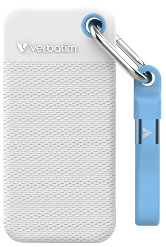 Dysk VERBATIM Pocket 2TB SSD Biało-jasnoniebieski