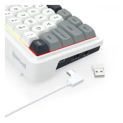 Klawiatura mechaniczna Redragon Draconic V2 K730WGP-RGB-PRO Biało-szary