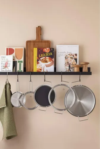 EVA TRIO 24 cm - pokrywka szklana ze stali nierdzewnej