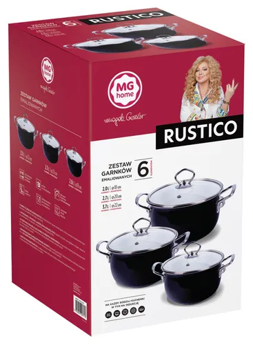 Zestaw garnków MG HOME Rustico (6 elementów)