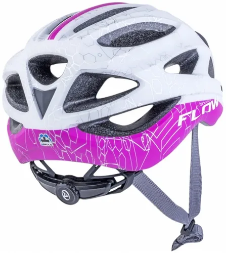 Kask rowerowy AUTHOR Flow X9 Biało-różowy MTB (rozmiar M)
