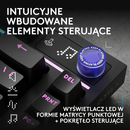 Klawiatura mechaniczna Logitech G316 X 75 Czarny