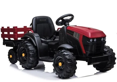 Duży Traktor Na Akumulator Z Przyczepą Pojazd Dla Dzieci Pilot Skóra Eva MP3