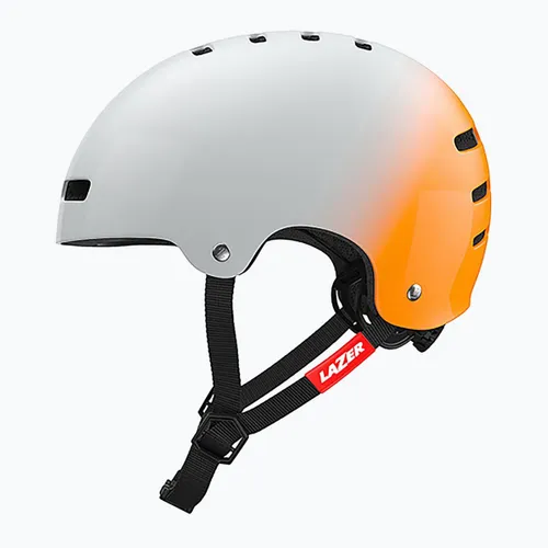 Kask rowerowy Lazer One+ silver/orange