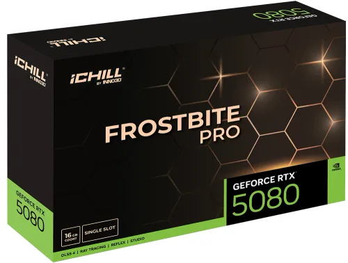 Karta graficzna Inno3D GeForce RTX 5080 iChill Frostbite Pro 16GB GDDR7 256bit DLSS 4