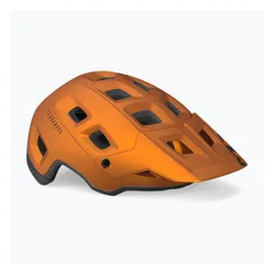 Kask rowerowy MET Terranova orange/ titanium metalic matt