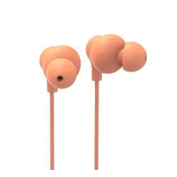Słuchawki przewodowe Hama Curly Dokanłowe Mikrofon USB-C Pomarańczowy