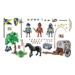 Playmobil Zestaw figurek Novelmore 71484 Napad na wóz transportowy