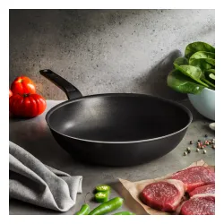 TEFAL Simply Clean 28 cm czarna - patelnia / wok nieprzywierający