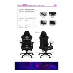 Fotel YUMISU 2050 Magnetic Czarny