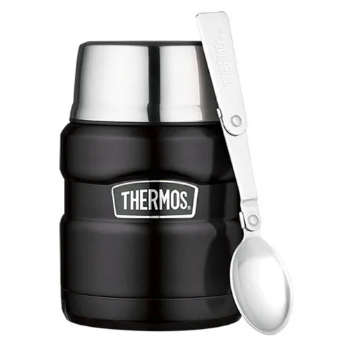 Termos na jedzenie Thermos Stainless King Food Flask 0,47 l - matt black