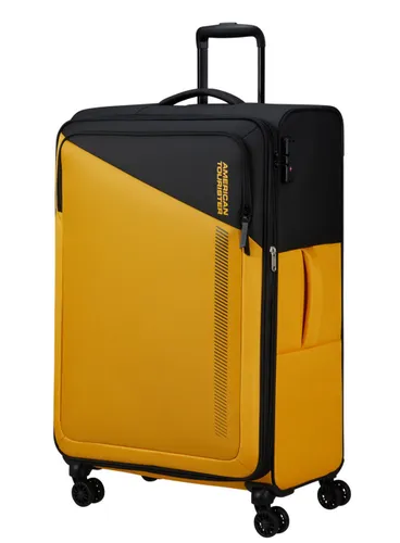 Большой расширенный чемодан American Tourister Daring DASH EXP-black / yellow