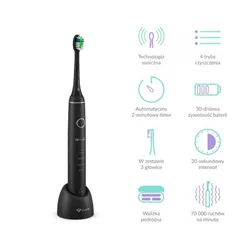 Szczoteczka soniczna TRUELIFE SonicBrush Compact Czarny