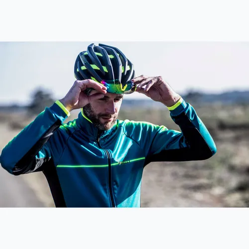 Kask rowerowy Rogelli Tecta black/fluor