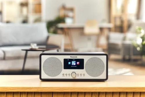 Radioodbiornik Panasonic RF-D40EG-K Radio FM, DAB+ Internetowe Wi-Fi Bluetooth Czarny