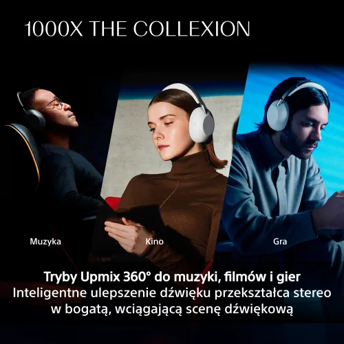 Słuchawki bezprzewodowe Sony 1000X THE COLLEXION z ANC Edycja na 10-lecie WH-1000XX Platynowo-biały