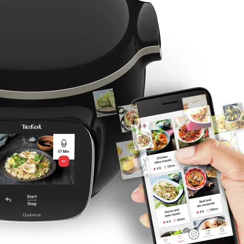 Multicooker Tefal Cook4me Touch Wi-Fi CY9128 1600W 6l Kosz do gotowania na parze + XA6078