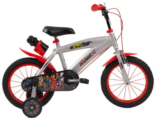 Rower dziecięcy HUFFY Marvel Avengers 14 cali dla chłopca Srebrny