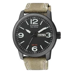 Zegarek CITIZEN Eco-Drive Military BM8476-23EC Czarno-beżowy