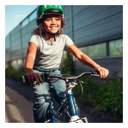 Kask rowerowy dziecięcy woom Kids green