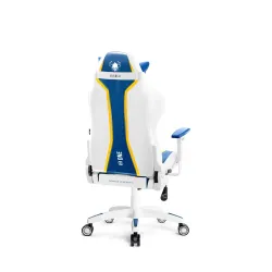 Fotel Diablo Chairs X-One 2.0 Small do 90kg Skóra ECO Biało-niebieski