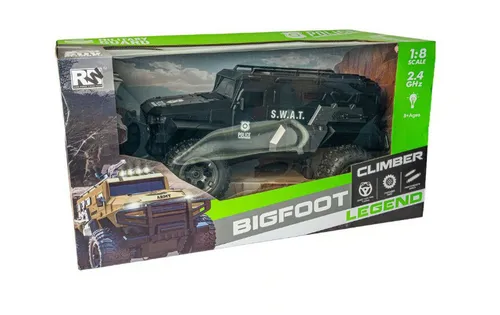 Zdalnie sterowany monster truck policyjny Big Foot RC Truck 1:8