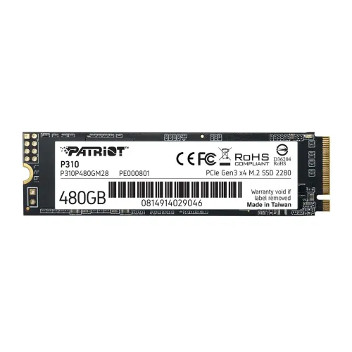 Dysk Patriot P310 480GB PCIe Gen3 x4