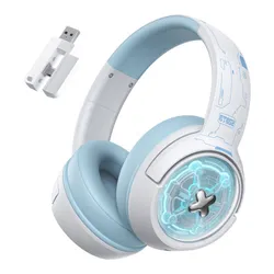 Słuchawki ONIKUMA GT802 Bezprzewodowe, Nauszne Biało-niebieski