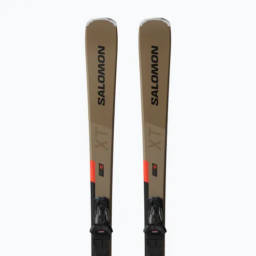 Narty zjazdowe Salomon S/Max 6 XT + wiązania M10 GW golden brown met./neon red/black