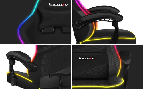 Fotel HUZARO Force 4.4 RGB Czarny