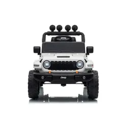 Auto Na Akumulator Jeep Rubicon 2X200W 24V Eva Skóra LED Pilot Radio MP3
