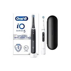 Oral-B Elektrikli Diş Fırçası Seti IO Serisi 5 Siyah + Beyaz