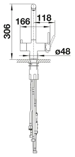 Bateria BLANCO Fontas-S II 526947 Delikatny biały