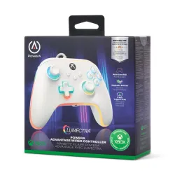 Pad PowerA Advantage Wired Controller Lumectra White do Xbox Series X/S, Xbox One, PC Przewodowy