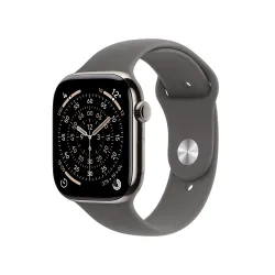 Apple Watch Series 11 GPS + Cellular 46mm Tytan Naturalny Pasek sportowy Górska szarość S/M