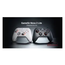 Pad GameSir HRG71097 Nova Lite 2 Midnight Gray do PC, Switch, iOS, Android Bezprzewodowy Szary