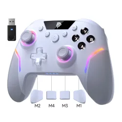 Pad EasySMX X20 do Nintendo Switch, PC Bezprzewodowy Biały