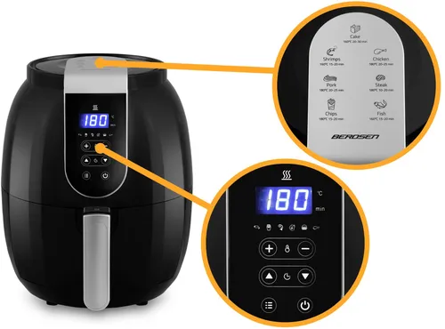 Air Fryer Frytkownica beztłuszczowa BERDSEN BD-651 3.6l programator czasowy