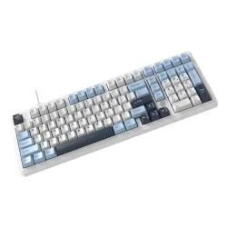 Klawiatura magnetyczna Ajazz AK980 MAX Biało-Niebieski