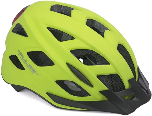 Kask rowerowy AUTHOR Pulse LED X8 Żółty MTB z lampką (rozmiar L)