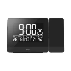 Zegar z projektorem Hama Plus Charge Czarny