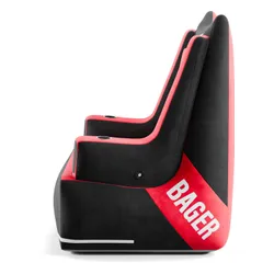 Fotel DIABLO CHAIRS X-Bager Czarno-Czerwony