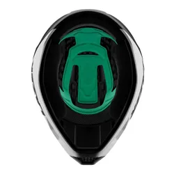 Kask rowerowy LAZER Chase KinetiCore Biało-czarny mat Full Face (rozmiar M)