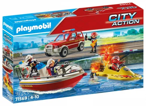 Playmobil City Набор фигурок 71569 Действия пожарной бригады