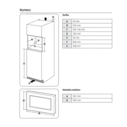 Kuchenka mikrofalowa Samsung MG23A7013CB Grill