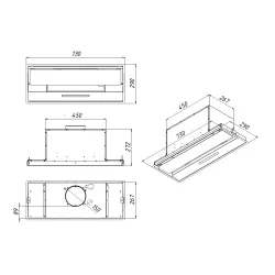 Okap Akpo WK-9 Clara 80 Czarny