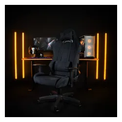 Fotel Arozzi Torretta Supersoft Pure Black Gamingowy do 120kg Tkanina Czarny